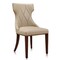 Manhattan Comfort Reine Faux Leather Dining Chair (Set of Two) in Cream and Walnut DC007-CR - alternate 2